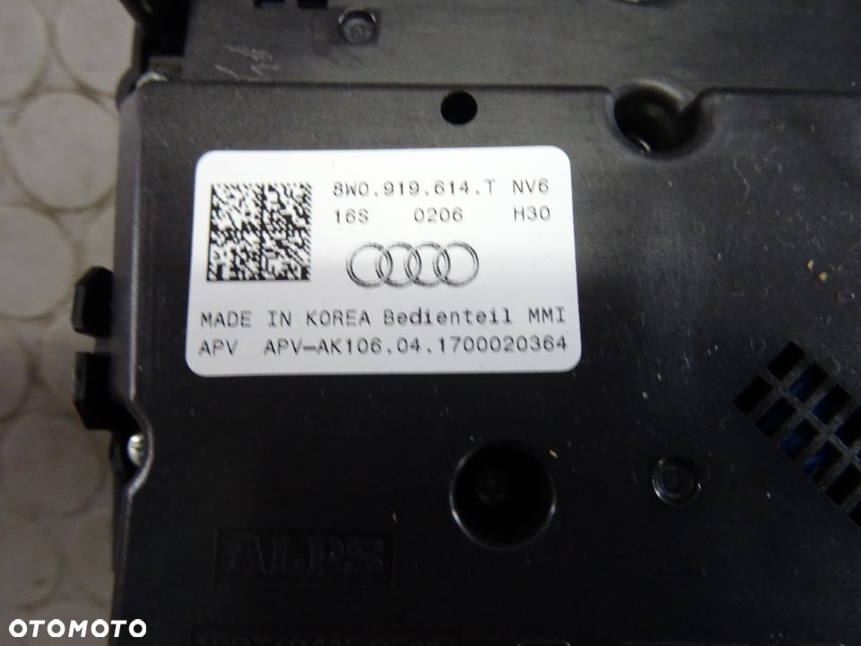 8W5035036B  8W1919605 Nawigacja multimedia MIB Audi A4 B9 A5 czesci - 5
