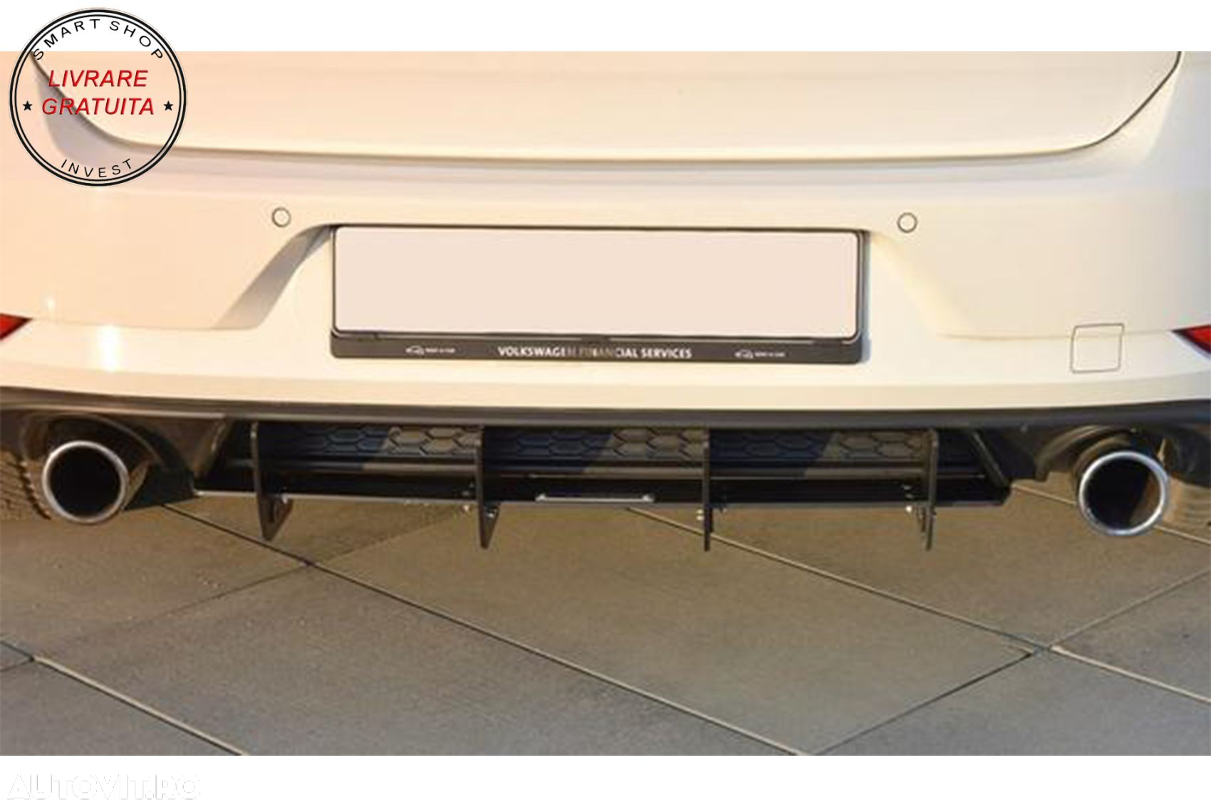 Extensie Difuzor Bara Spate VW Golf 7.5 Facelift GTI (2017-2020)- livrare gratuita - 12