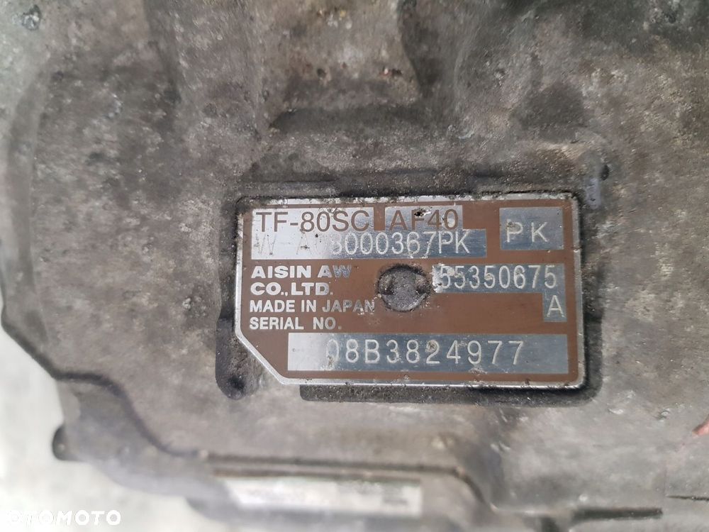 SKRZYNIA BIEGÓW AUTOMATYCZNA OPEL ZAFIRA B 1.9 CDTI 55350675A AF40 - 8