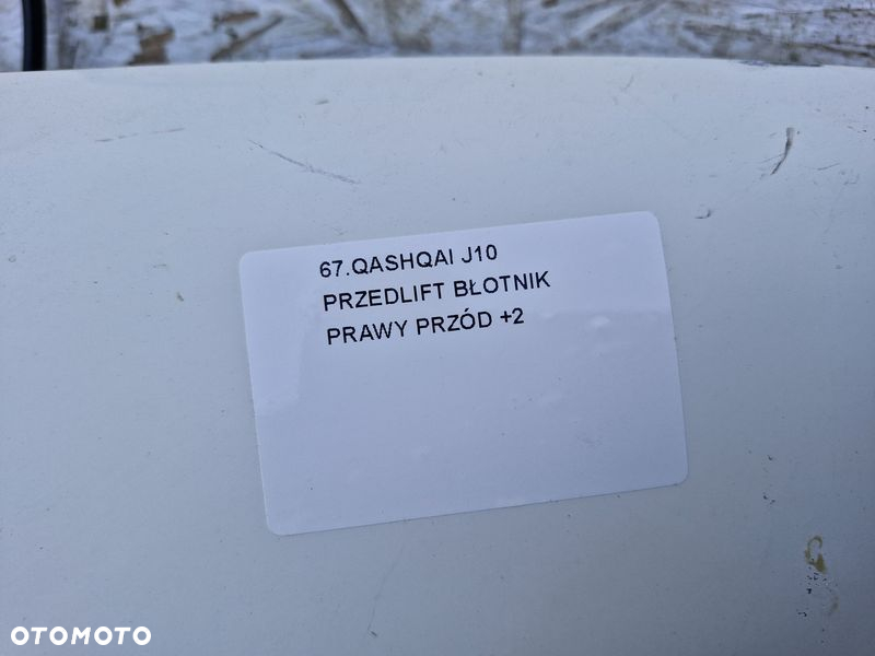 NISSAN QASHQAI I 1 J10 +2 PRZEDLIFT BŁOTNIK PRAWY PRZÓD PRZEDNI - 2