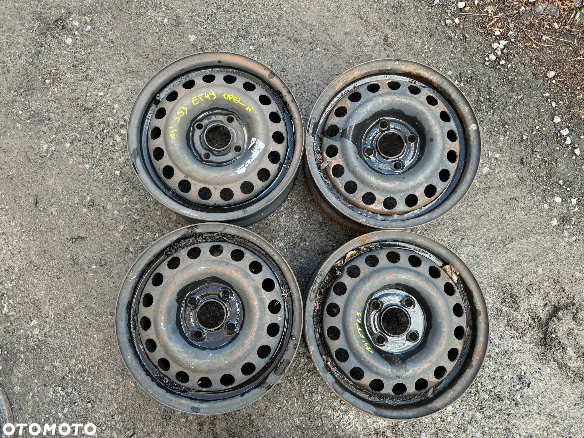 Felgi stalowe felga 14' Opel 5,5Jx14 4x100 ET49 OE - 1