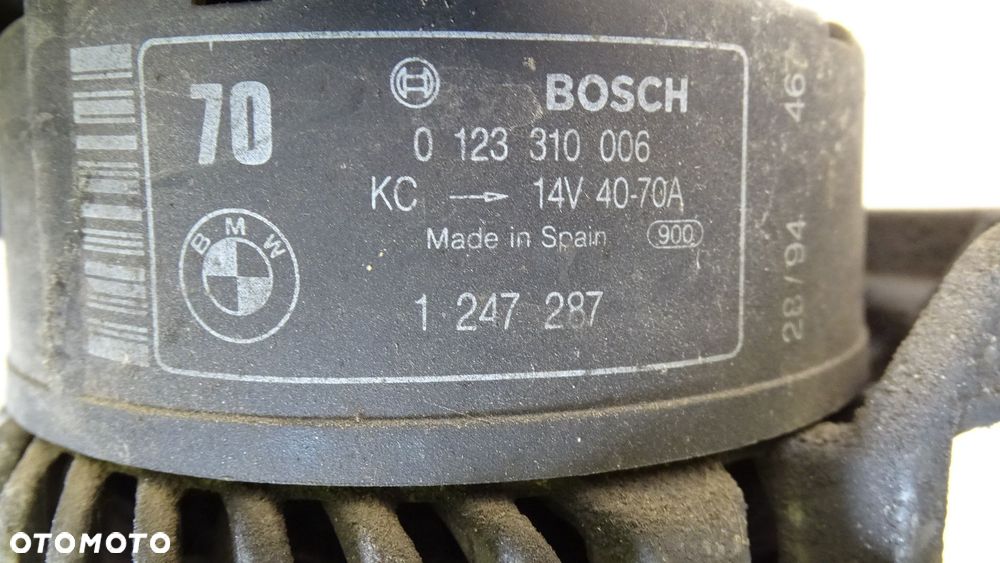 ALTERNATOR 70A BMW E36 1.6  0123310006 - 2