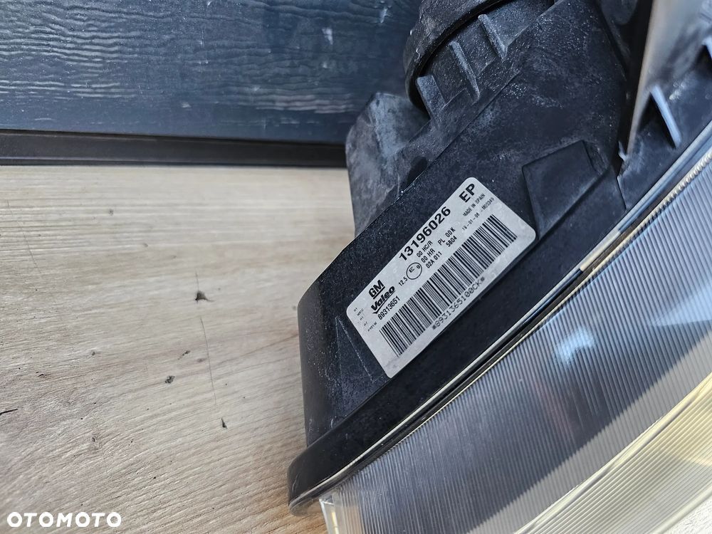 LAMPA LEWA PRZEDNIA LEWY PRZÓD OPEL MERIVA A SOCZEWKA SKRĘTNA EUROPA 13196026 EP SUPER STAN - 8