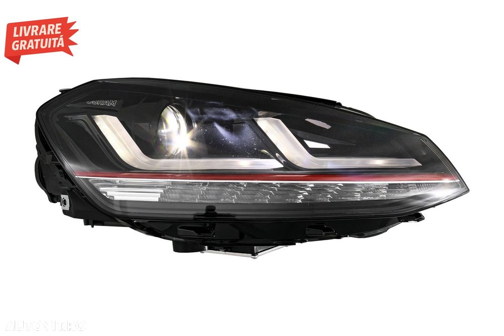 Faruri LEDriving Osram Full LED VW Golf 7 VII (2012-2017) Rosu GTI pentru Faruri X- livrare gratuita - 6