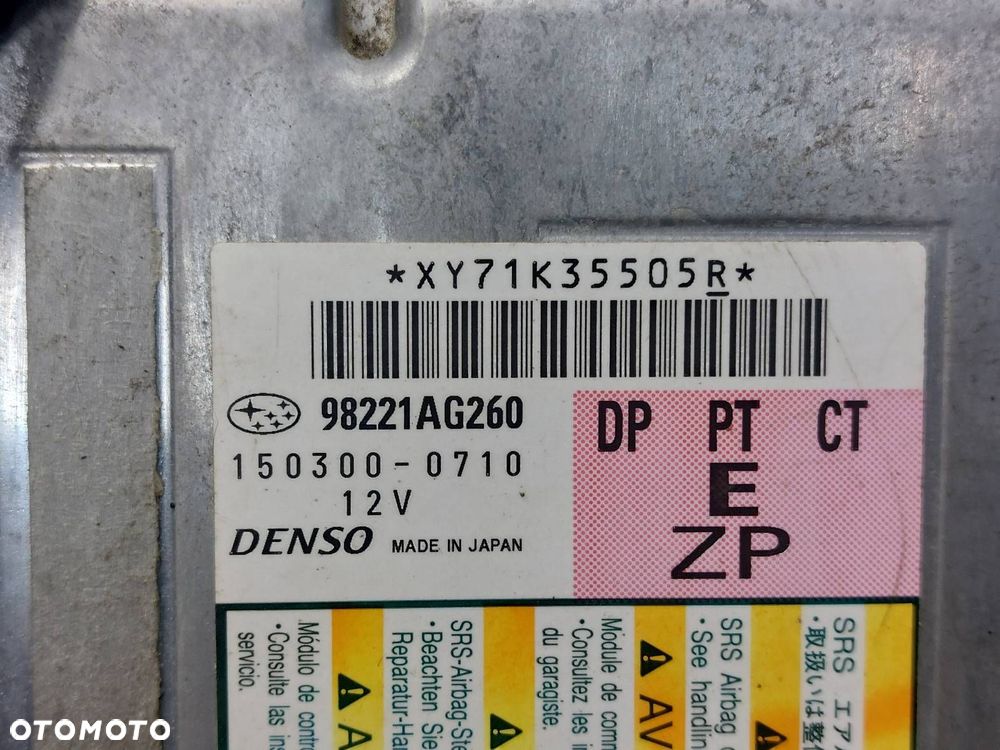 ZESTAW AIRBAG KOKPIT DESKA MODUŁ PODUSZKI PASY TAŚMA SUBARU LEGACY IV - 5