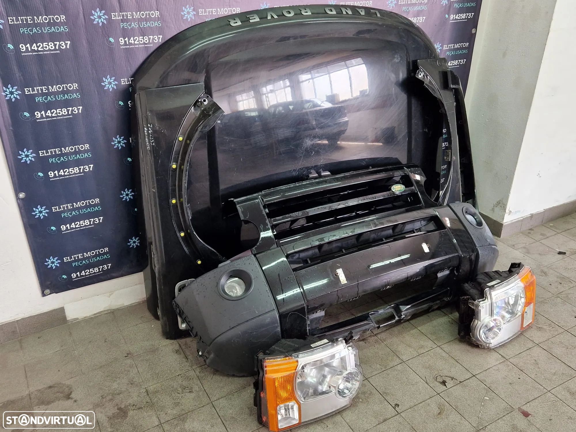 Frente completa usada LAND ROVER DISCOVERY III 3 capot parachoques oticas grelha - 1