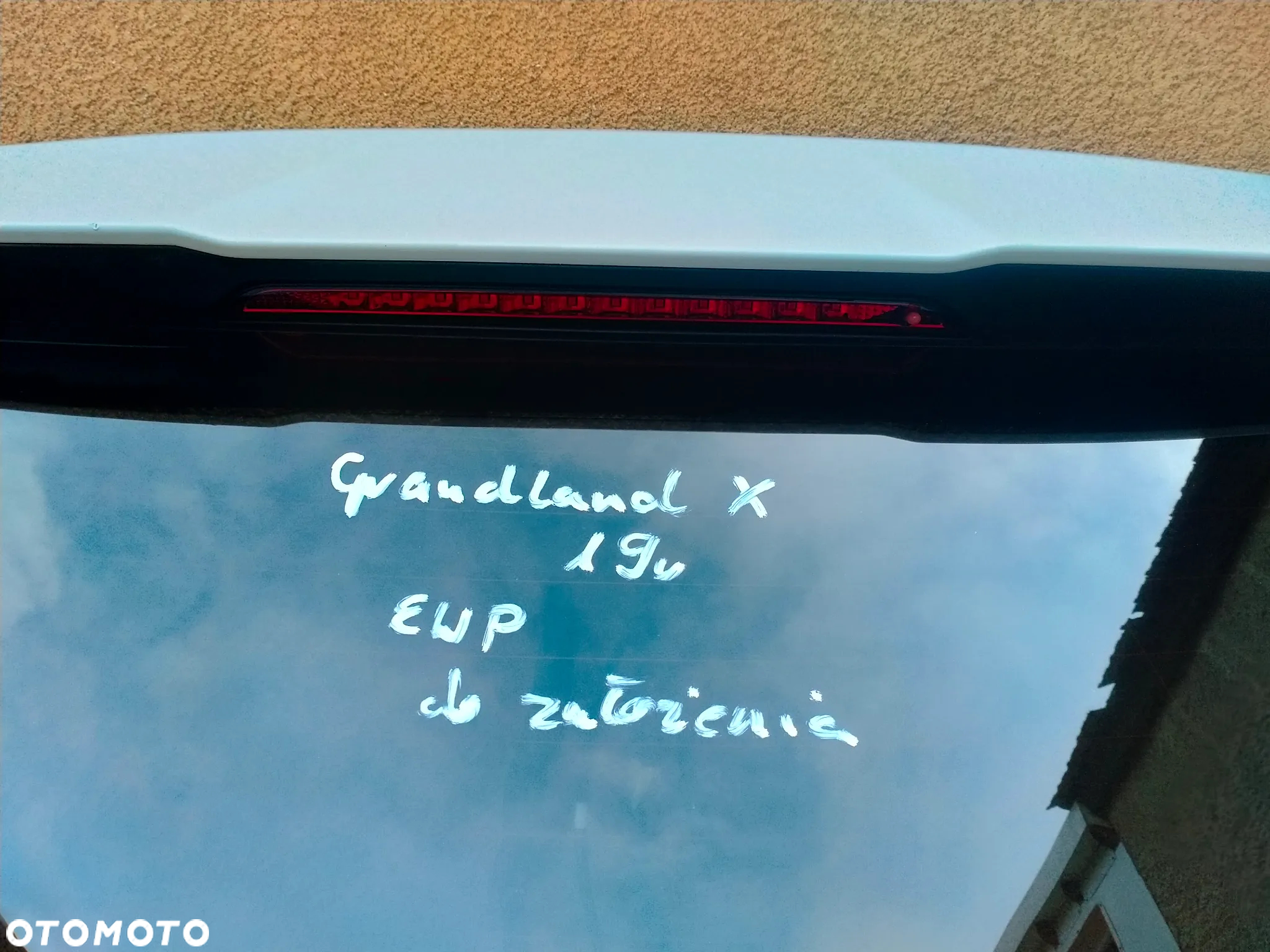 OPEL GRANDLAND X / EWP / KLAPA BAGAŻNIKA TYŁ TYLNA / ZAWIASY / ORYGINAŁ / Do założenia - 2