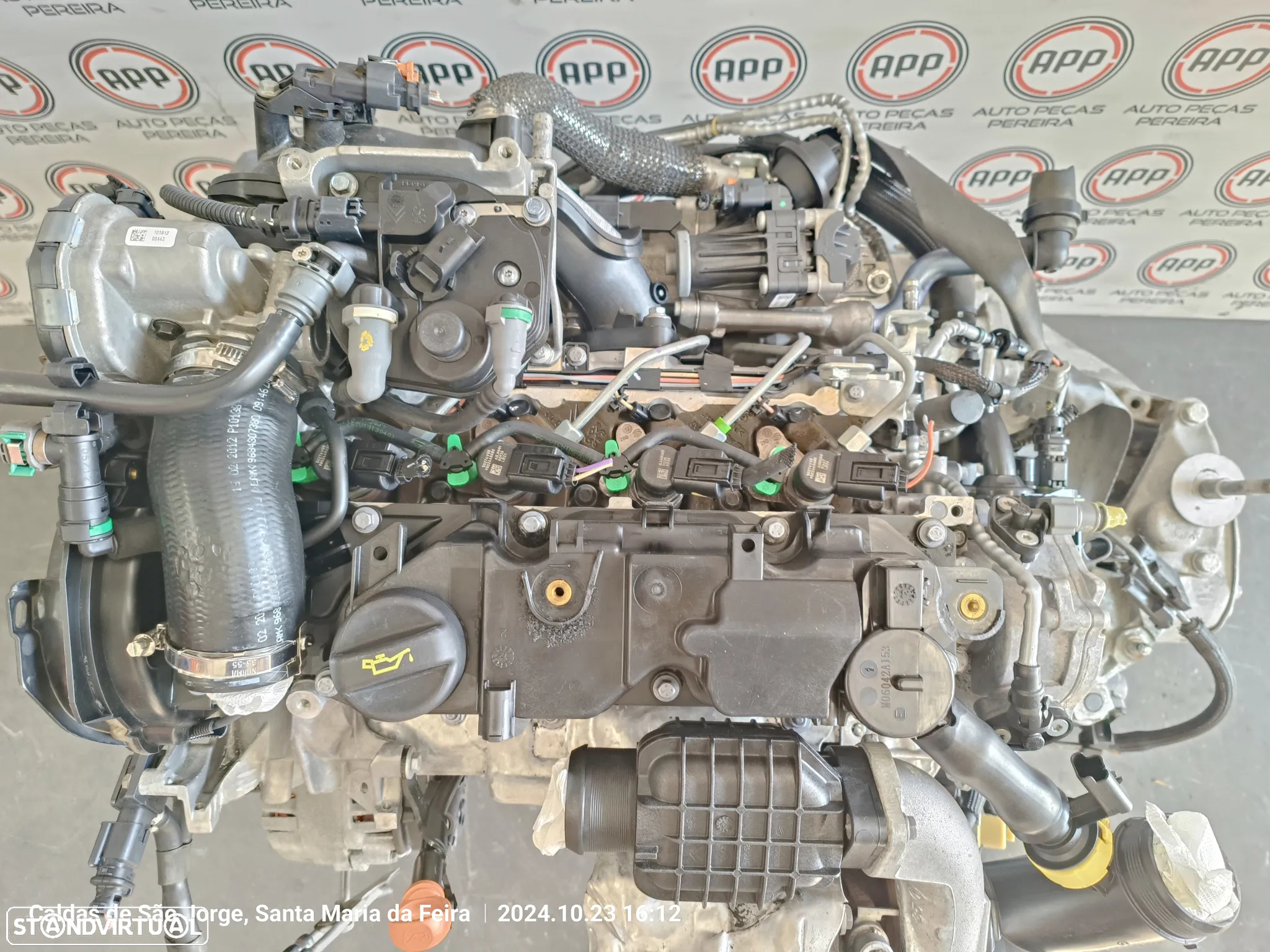 Motor PSA 1.6 HDI , referência 9H05, aproximadamente 171300 KMS. - 2