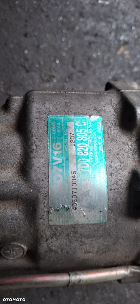 Sprężarka klimatyzacji 7D0820805C Volkswagen - 5