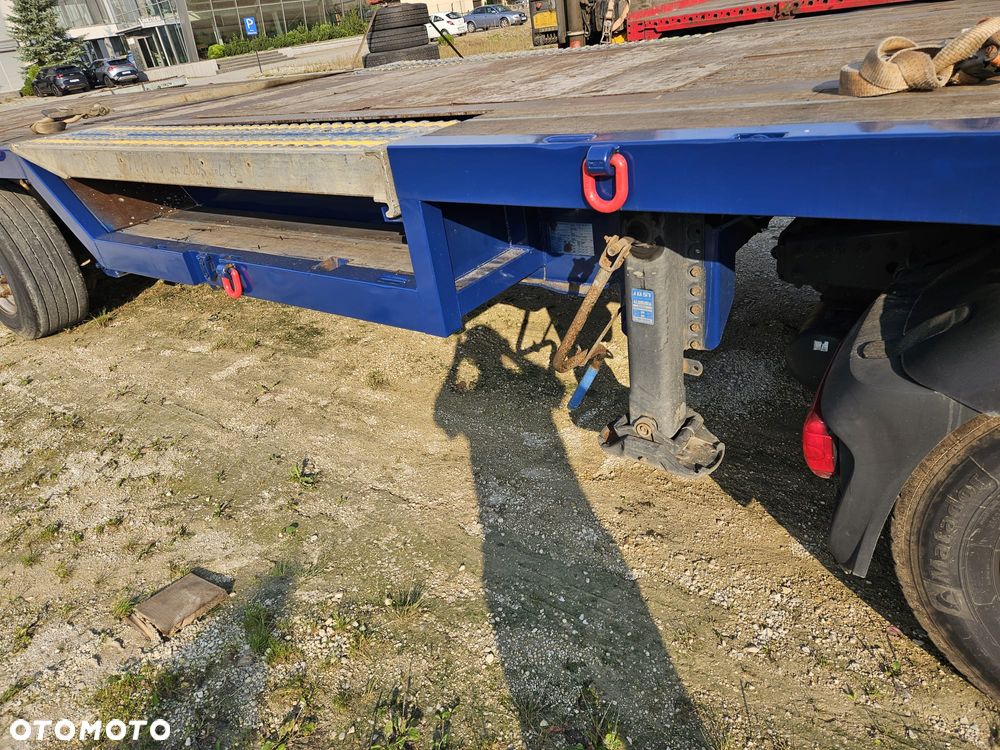 Lag platforma niskopodwoziowa zagłębienia na kombajn, ładowarkę, dźwig, ciągnik siodłowy, 13,5m pokładu - 8