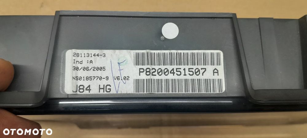 RENAULT SCENIC II LICZNIK ZEGARY - 2