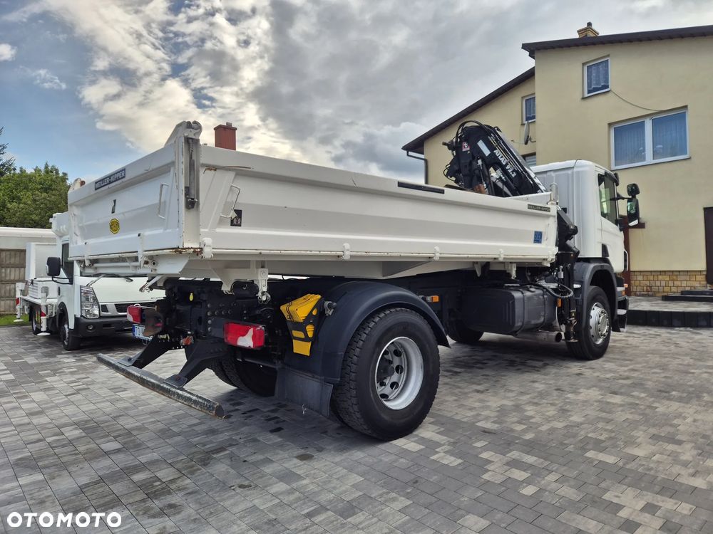 Scania P320 4x2 Wywrotka HDS ATLAS 92.2 Meiller-Kipper Euro 5 Widły Rotator - 8