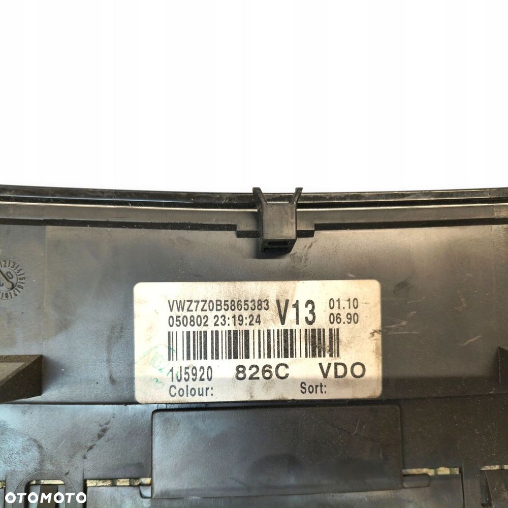 LICZNIK ZEGARY 1J5920826C VW Golf IV Bora Lift 1.9 TDI Diesel 159 911km eu - 11