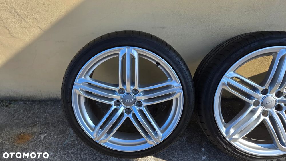 Felgi Audi 19 Pompeje OEM 9Jx19 ET52 5x112 A4 A5 A6 TT S-line komplet z oponami - 7
