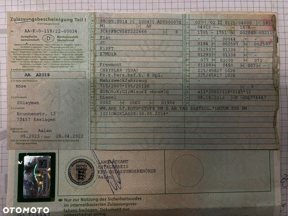 Fiat Freemont 2.0 Multijet 16V DPF Automatik Allrad Black Code - 33