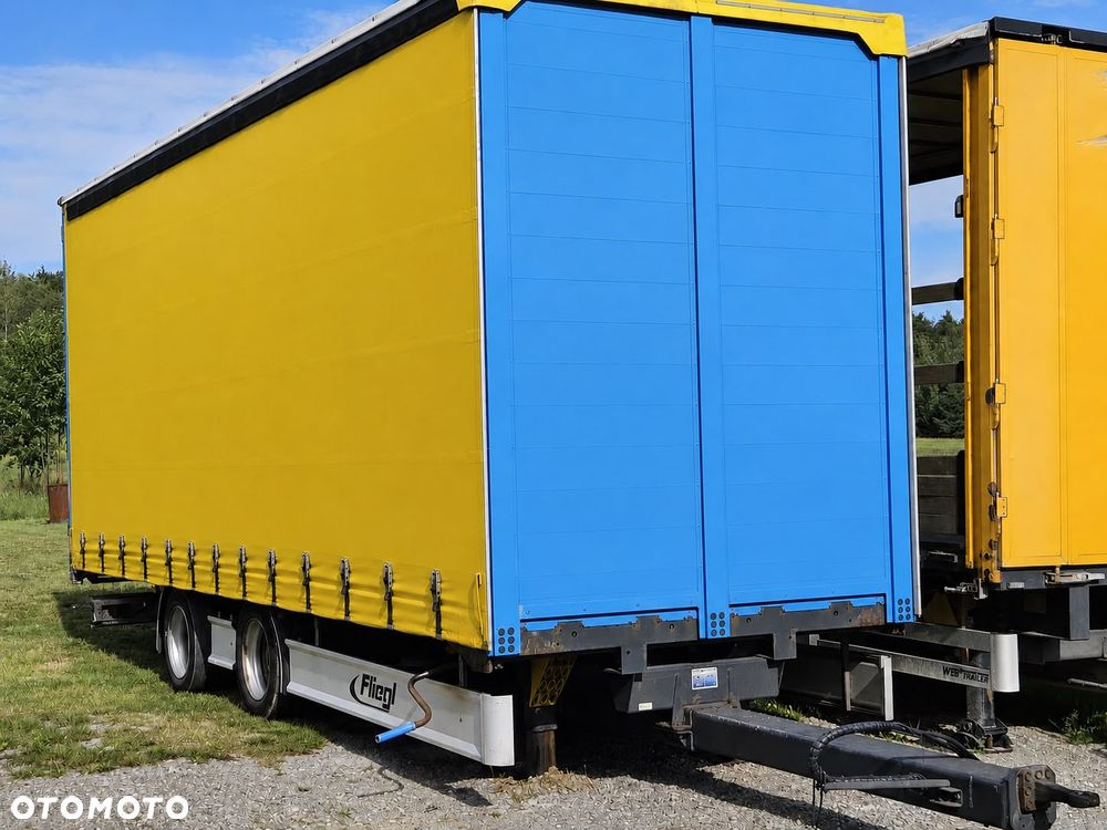 Fliegl PRZYCZEPA CIĘŻAROWA / 60m3 /  / OSIE BPW / HAMULCE TARCZOWE // 3M WYSOKA / TANDEM / 2 OSIE / 19 PALET / DOLNY SPRZĘG / 18 TON DMC / 13 TON ŁADOWNOŚĆ - 1