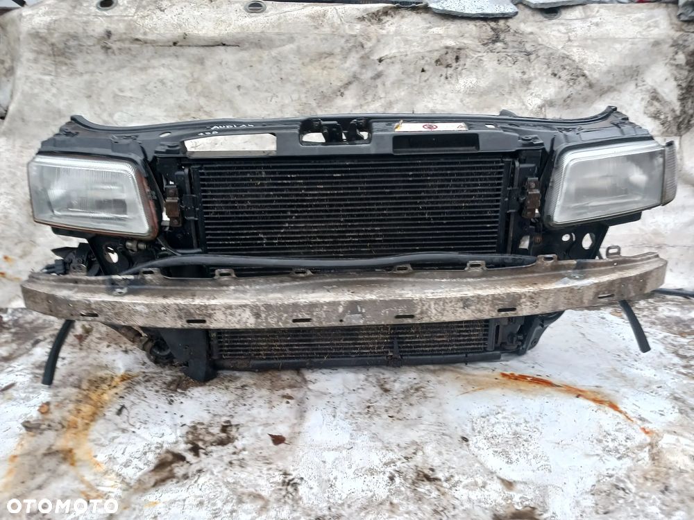Pas przedni Audi A4 B5 przedlift Kompletny 1.9TDI 90KM lampy chłodnice wentylator obudowa wzmocnienie czołowe belka pod zderzak - 1