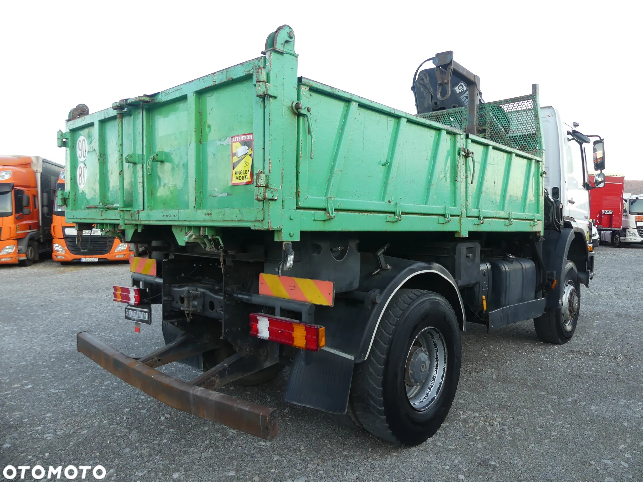 Mercedes-Benz AXOR 1828 4x4 / WYWROTKA + HDS HIAB 10.3 m / SKŁADANY W Z / - 10