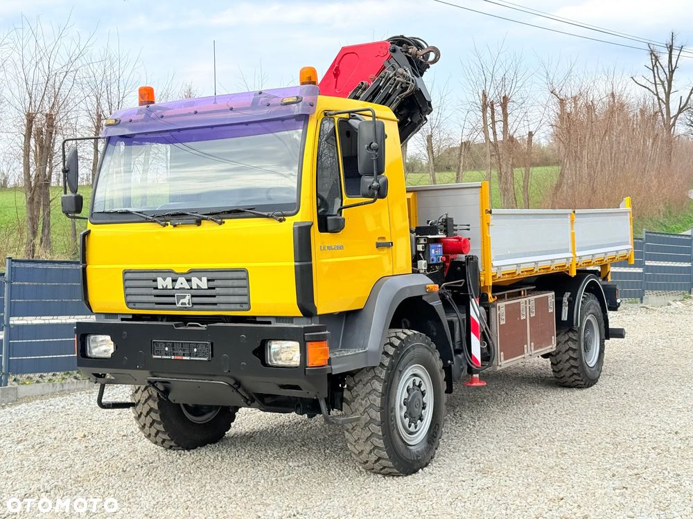 MAN * MAN LE 18.280 * HDS HMF 1560 * Kiper Wywrotka * 4x4 * Sprowadzony * Energetyka * - 3