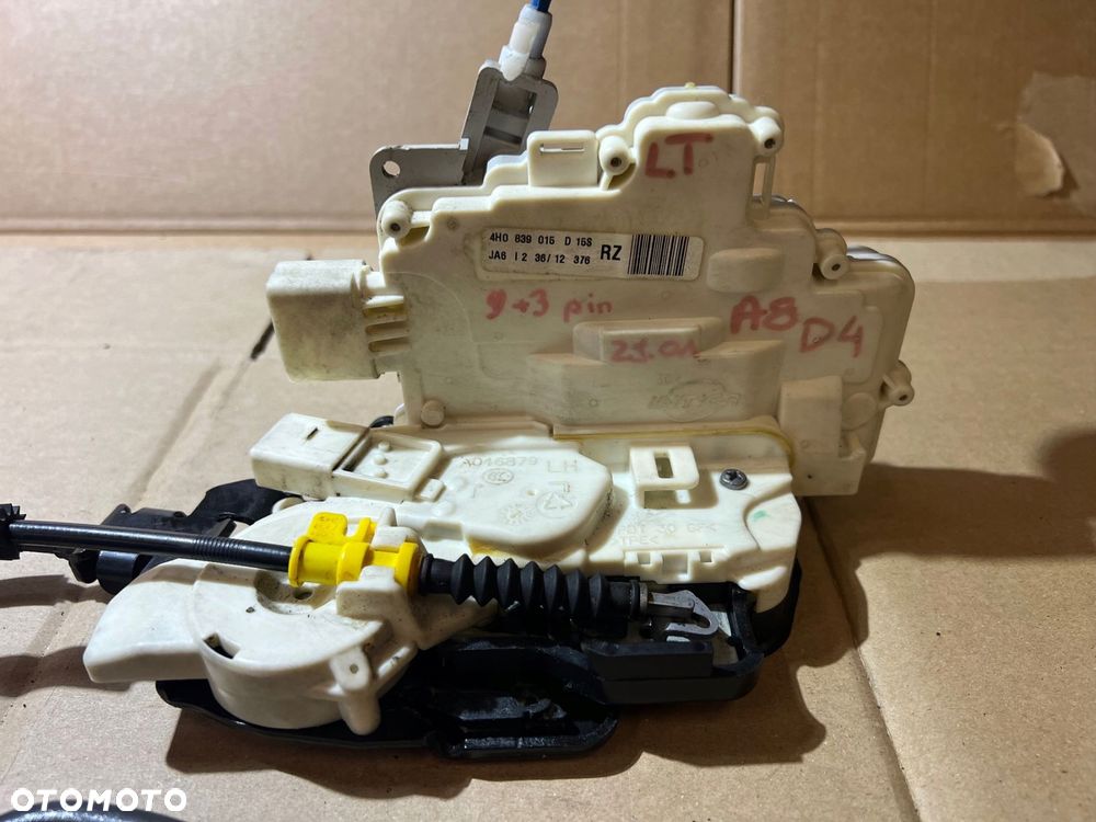 audi a8 d4 zamek dociąg drzwi lewy tył 9+3 pin 4h0839015d 4f0837059 - 8