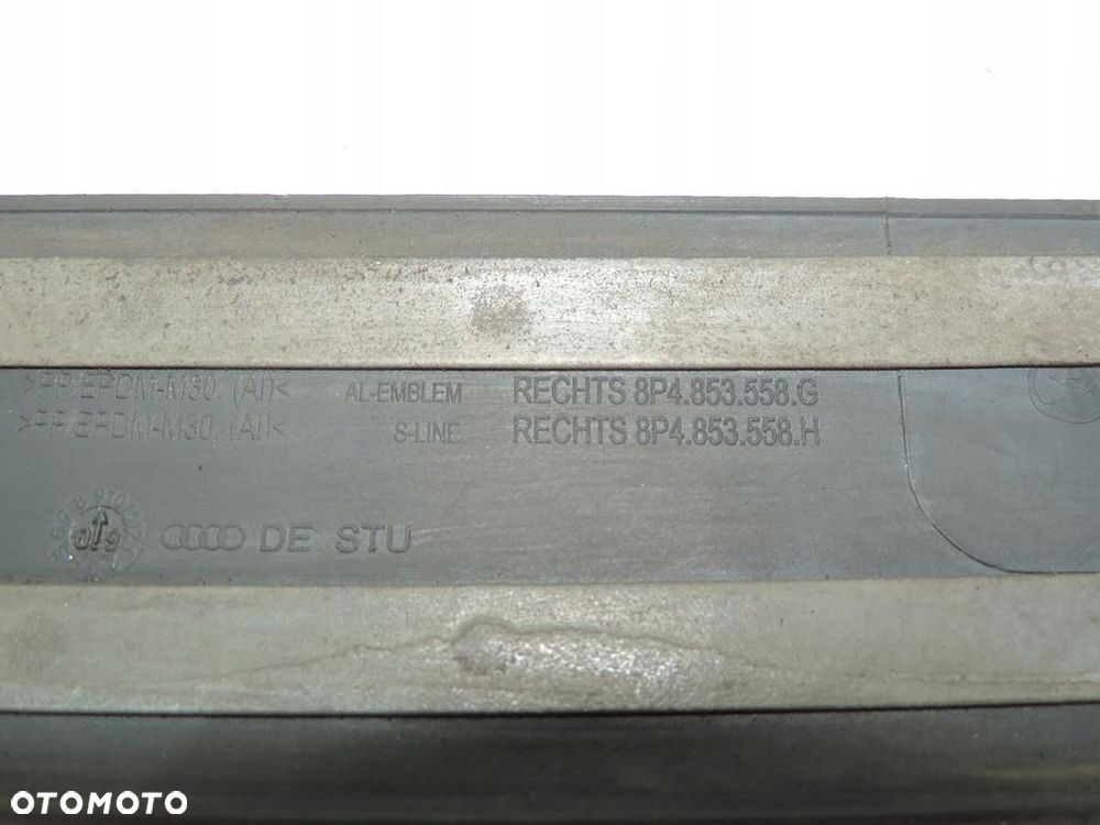 NAKŁADKA PROGU PRAWY TYŁ AUDI A3 8P SPORTBACK - 4