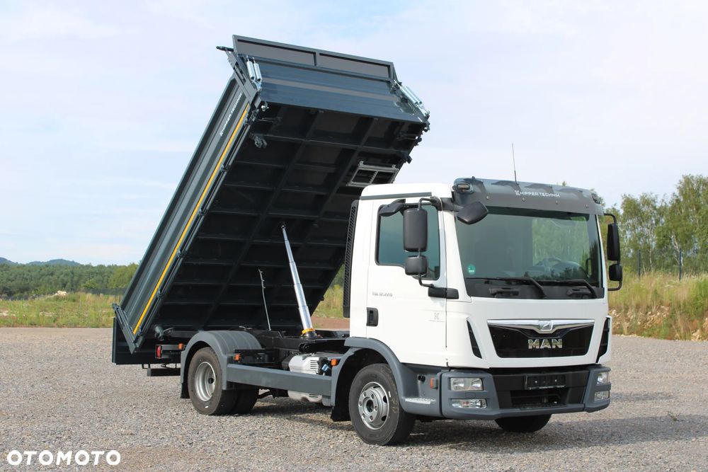MAN TGL 12.220 12.250 Nowy 3-stronny WYWROT Kiper Wywrotka Manual Klima BLOKADA MOSTU Niski przebieg TGM Atego Midlum Eurocargo LF - 4