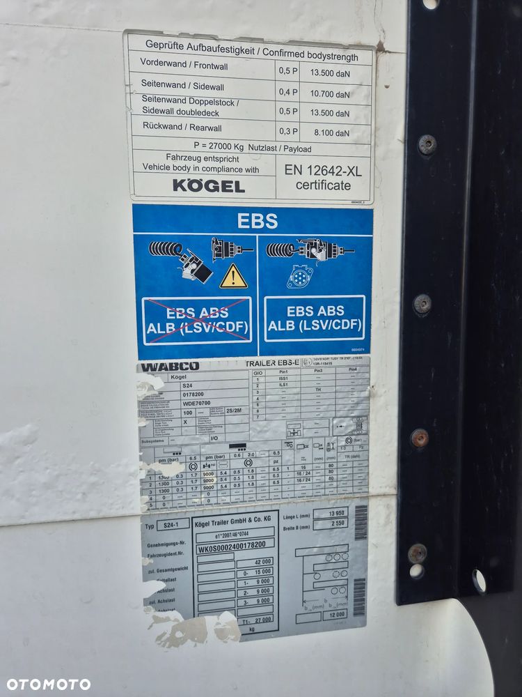 Kögel SN 24 PLATFORMA DO STALI - 29