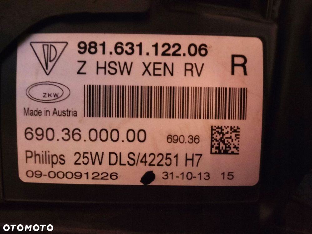 lampa lewa prawa porsche boxster cayman 981 xenon eu - 8
