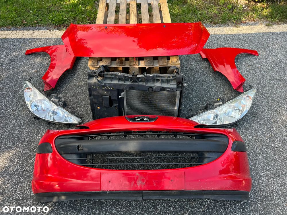 PRZÓD KOMPLETNY ZDERZAK PAS MASKA BŁOTNIK PEUGEOT 207 - 2