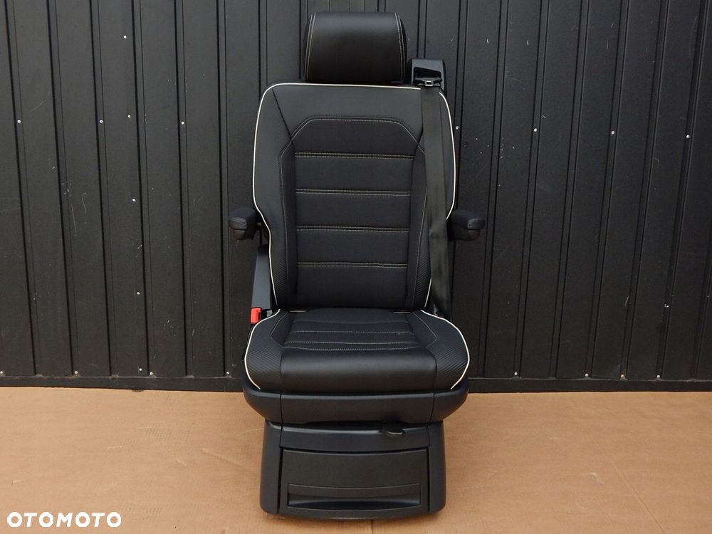 vw t6 t6.1 multivan california fotel obrotowy edition 30 czarny carbon - 1