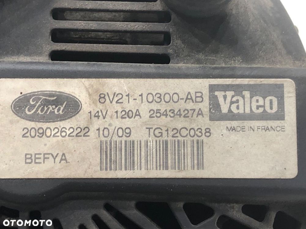 ALTERNATOR  FORD FIESTA VI (CB1, CCN) 2008 - 2022 1.4 TDCi 51 kW [70 KM] olej napędowy 2010 - 2012 - 5