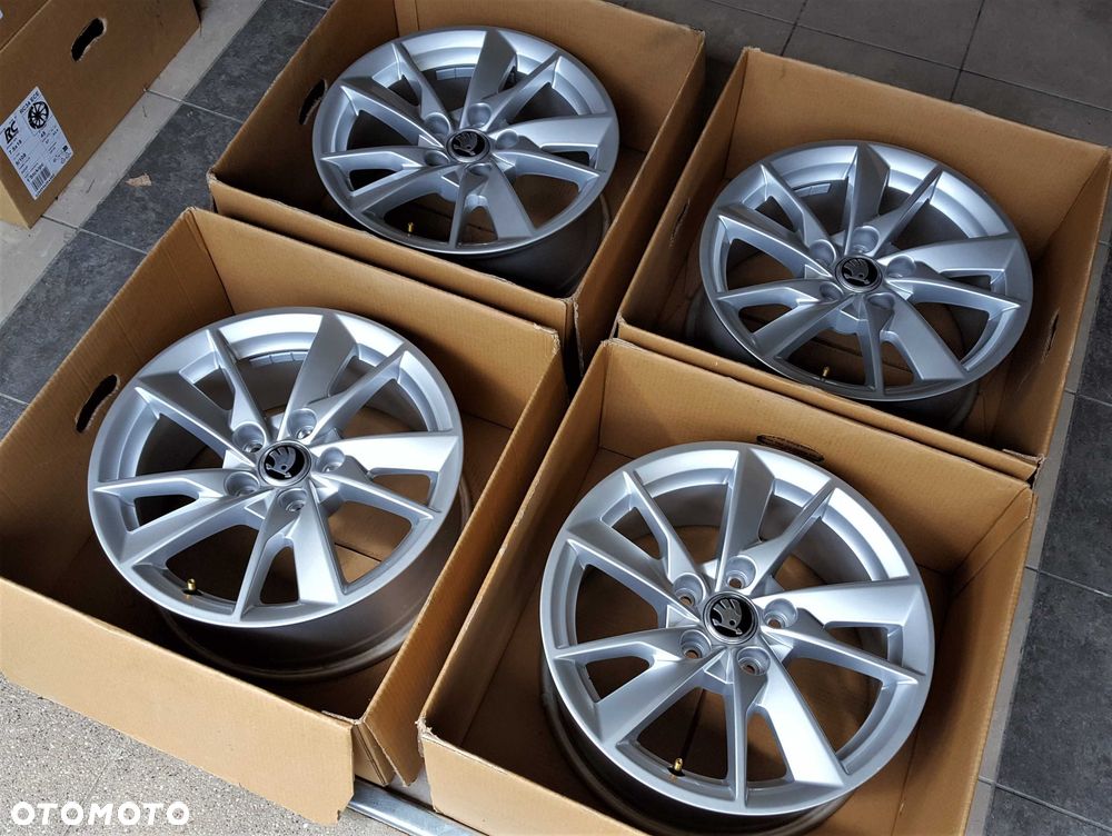 Alufelgi 16 5x112 Skoda Octavia Superb Yeti Karoq Nowe Oryginalne ! 218# - 6