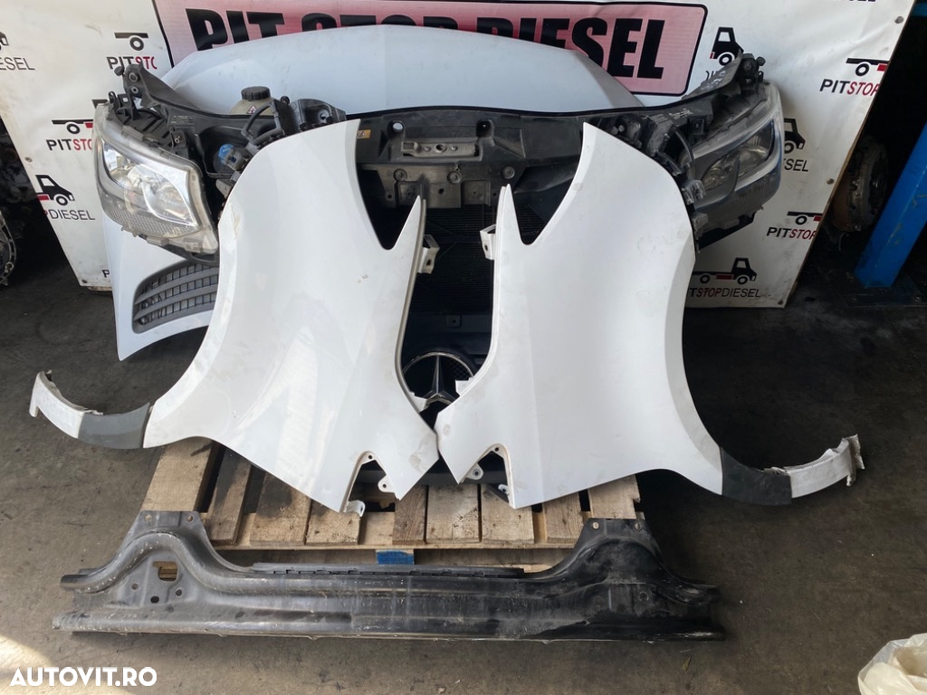 Fata completa Mercedes Sprinter 907 2018 2019 2020 2021 2022 2023 Bara fata Capota Faruri Grila Aripi Radiator - 3