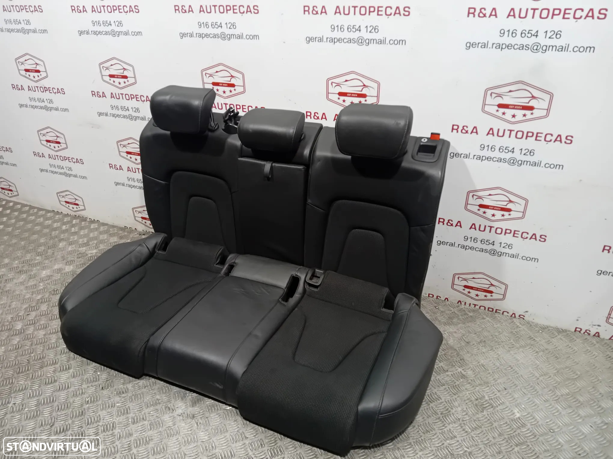 Conjunto de Bancos Audi A4 B8 Avant S Line Carrinha Pele e Tecido Originais - 3