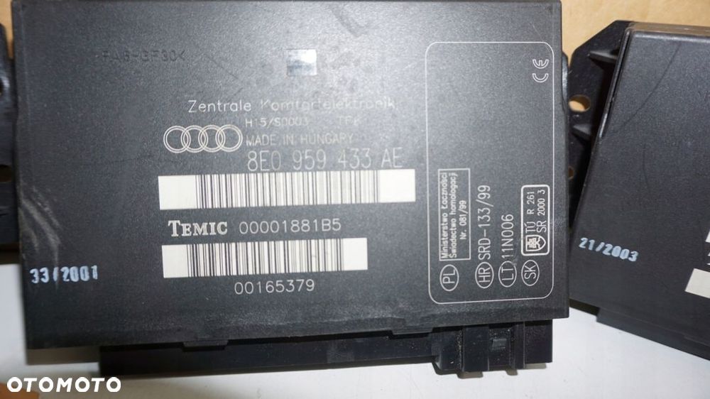 MODUŁ STEROWNIK KOMFORTU  KOMFORT AUDI A4 B6 B7 EXEO A2 A 2 - 5