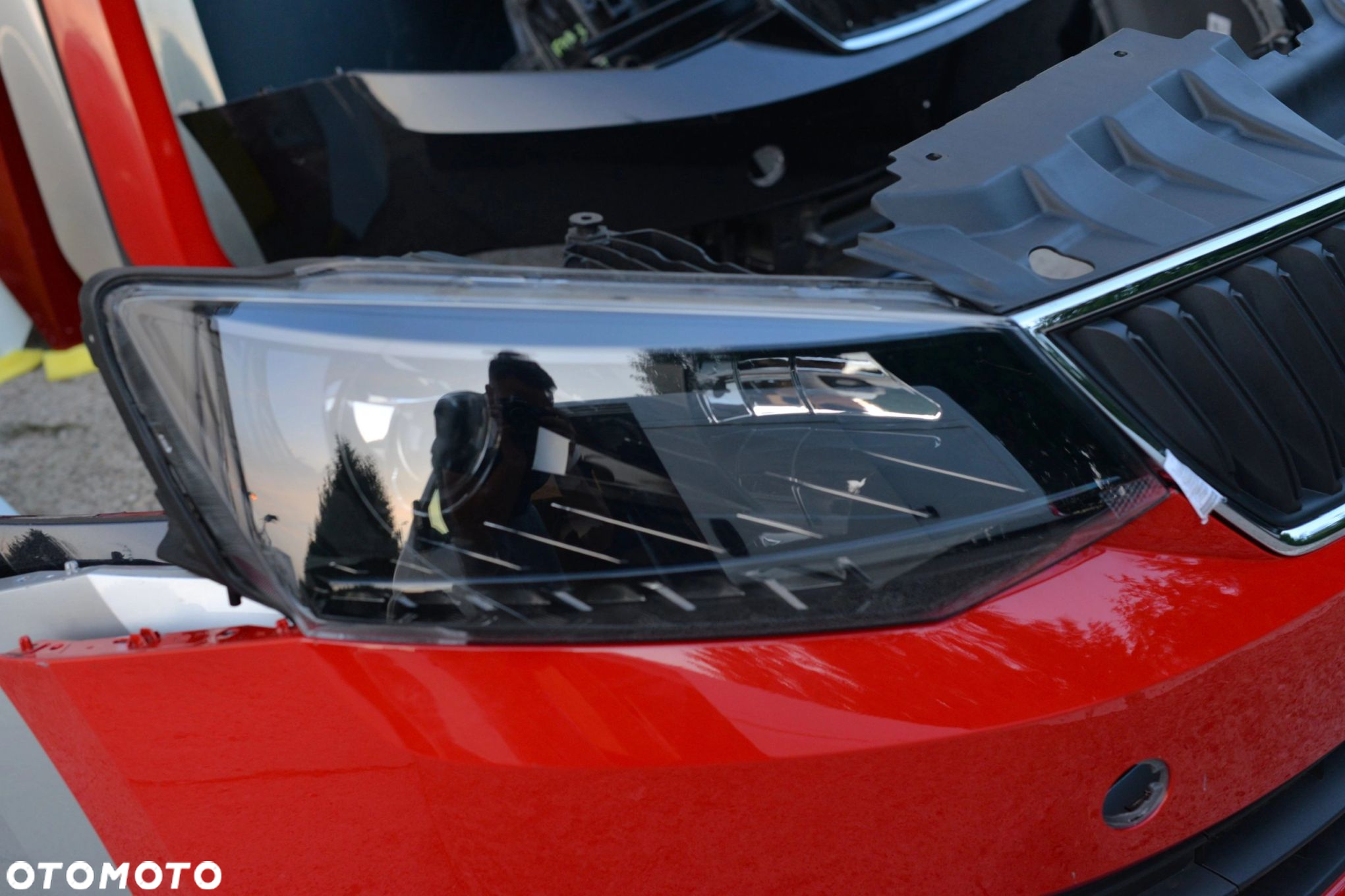 MASKA ZDERZAK GRILL BŁOTNIK PAS LAMPA H7 XENON BELKA SKODA FABIA 3 III - 8