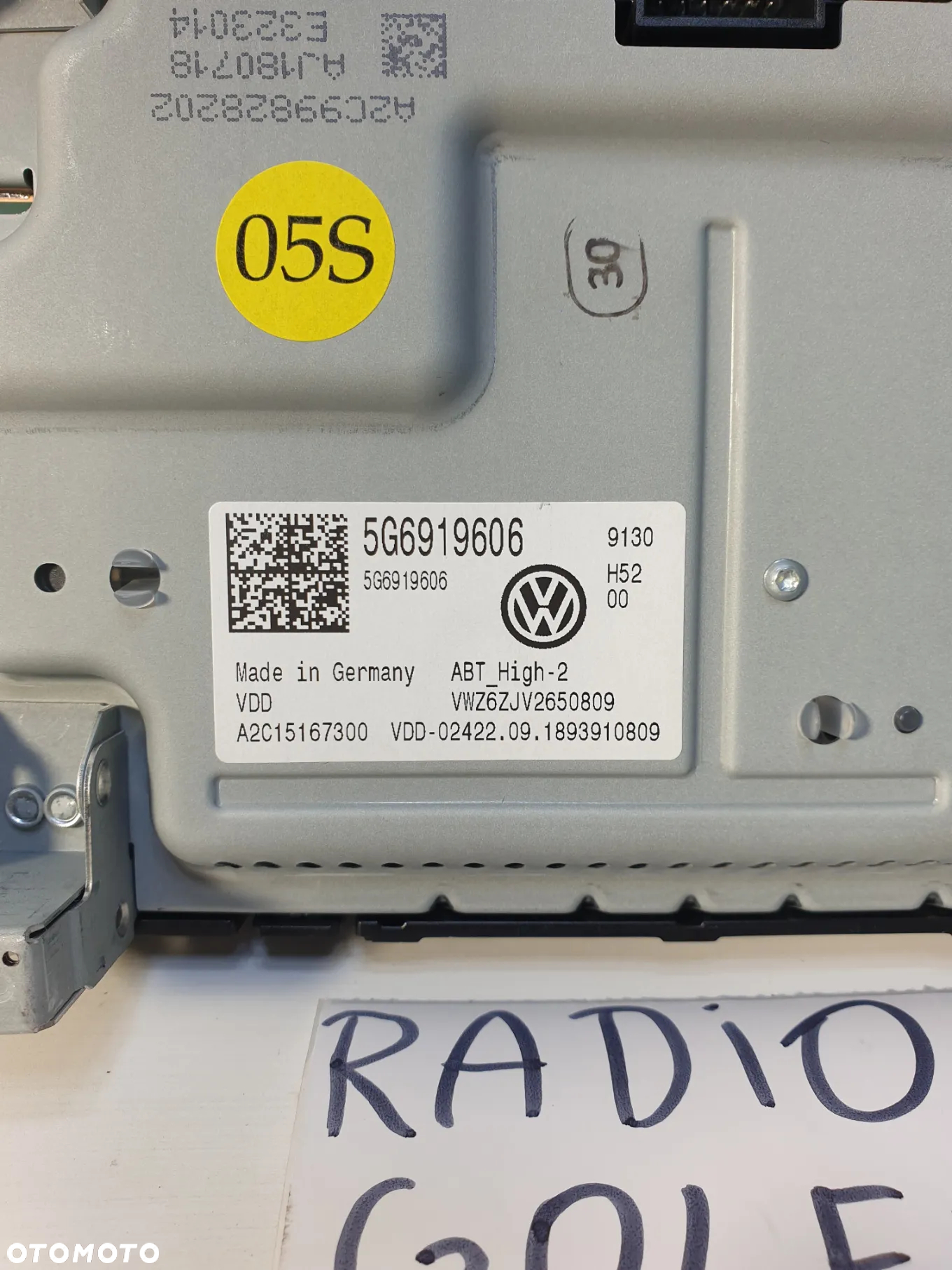 VW GOLF VII PASSAT B8 WYŚWIETLACZ MONITOR LED LCD  5G6919606 POTESTOWY MINIMALNY PRZEBIEG! - 4