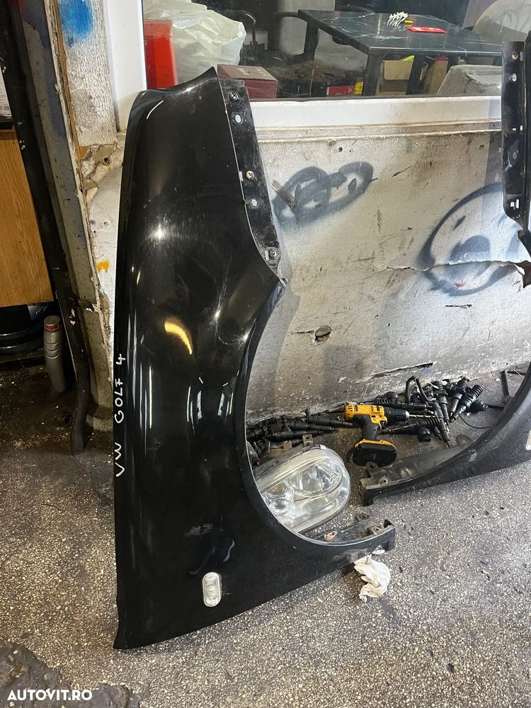 Aripa stanga/Aripa dreapta fata VW Volkswagen Golf 4 negru - 4