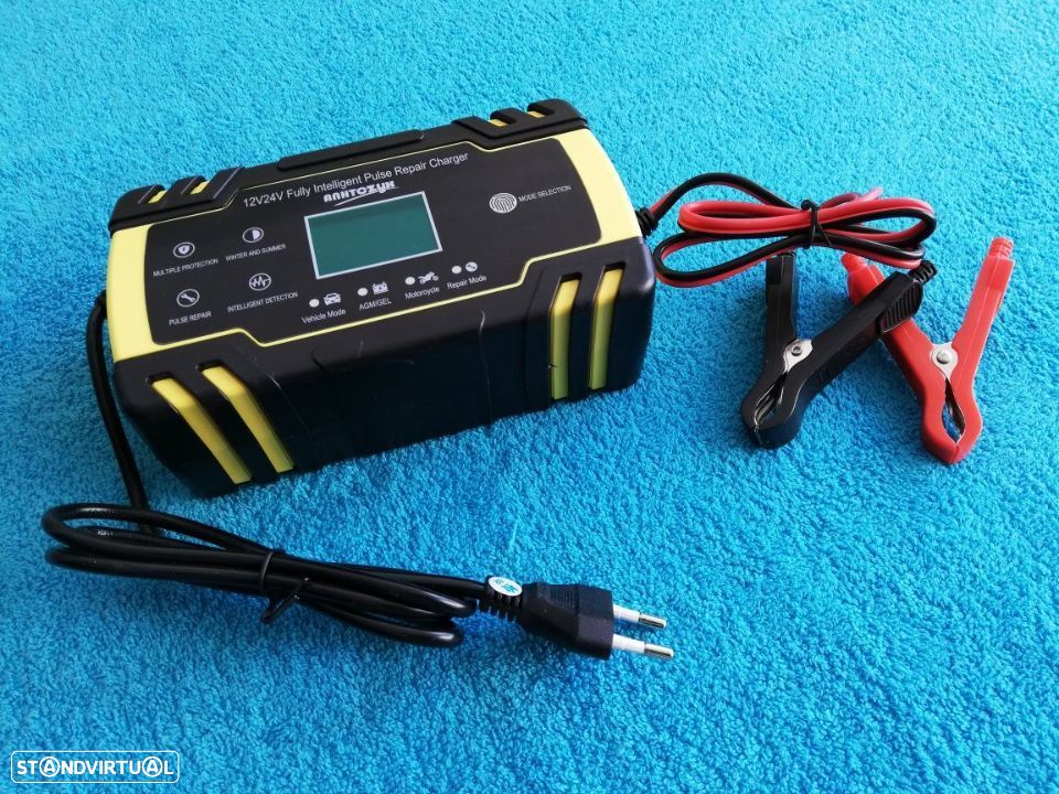 Carregador Estabilizador Baterias Inteligente 12v / 24v - 8A - 1