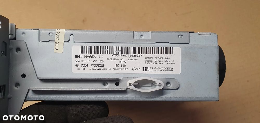 Czytnik stacja nawigacji NAVI nawigacja BMW 3 E91 9177126 - 5