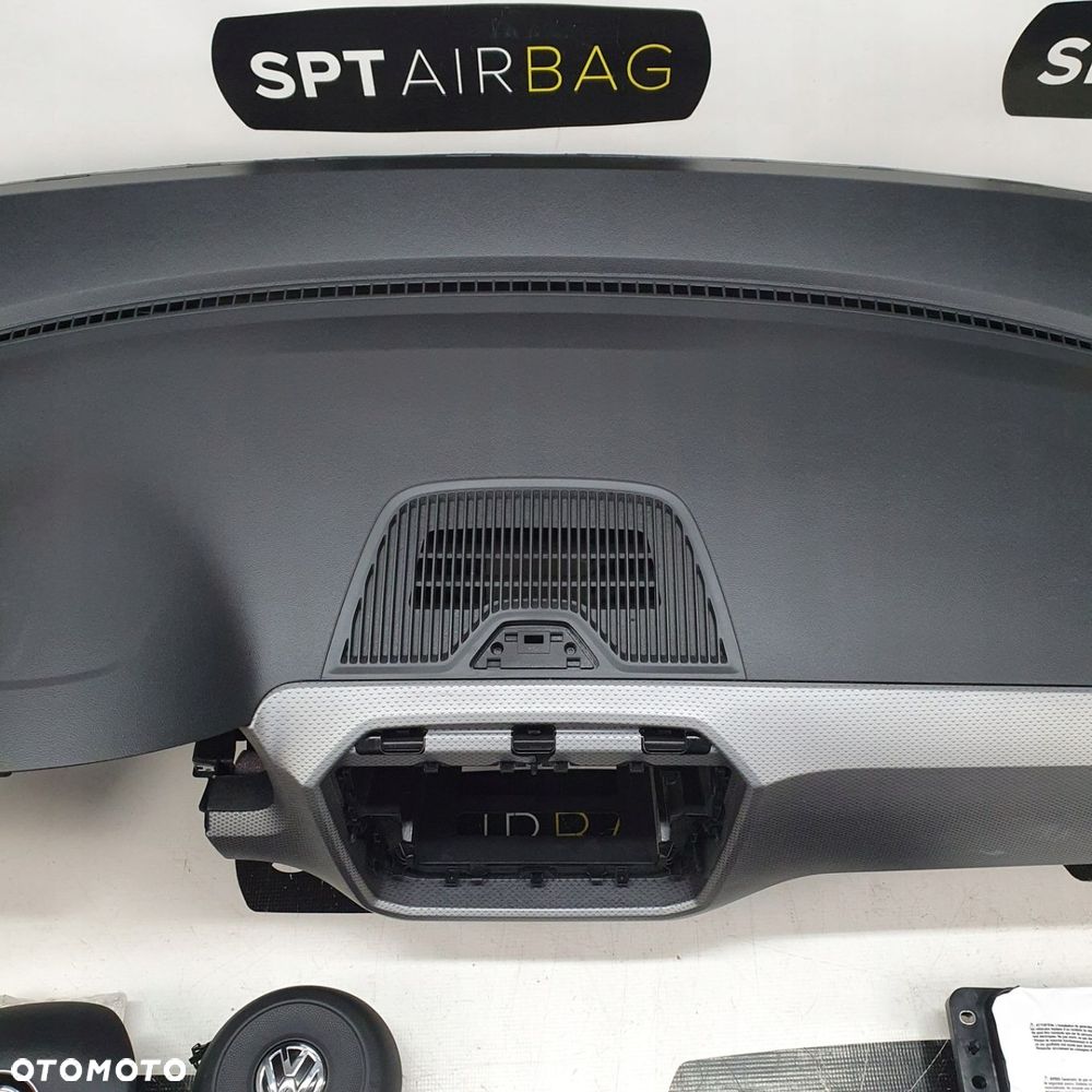 VW UP! UP DESKA ROZDZIELCZA KONSOLA KOKPIT PULPIT PODUSZKI AIRBAG AIR BAG PASY KIT SET - 3