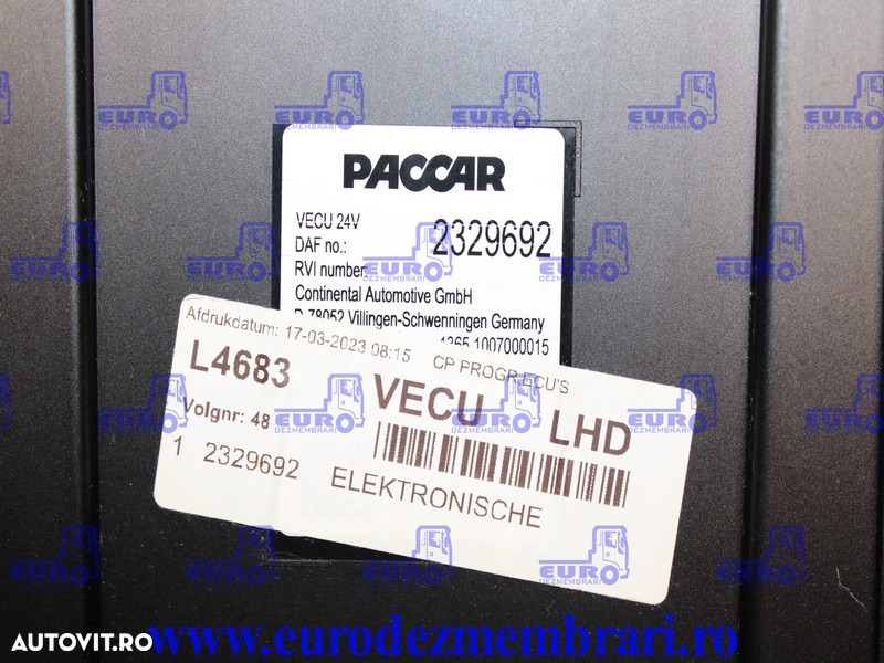 CALCULATOR VECU DAF XF XG 2329692 - 3