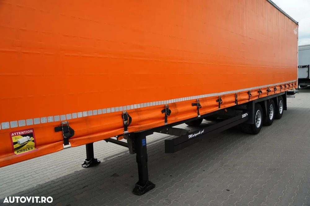 Schmitz Cargobull CORTINĂ / MEGA / PLATĂ JOSĂ / PUNTE RASĂ / ACOPERIȘ RASĂ / ACOPERIȘ RASĂ /  PRELATĂ ARMATĂ - 10
