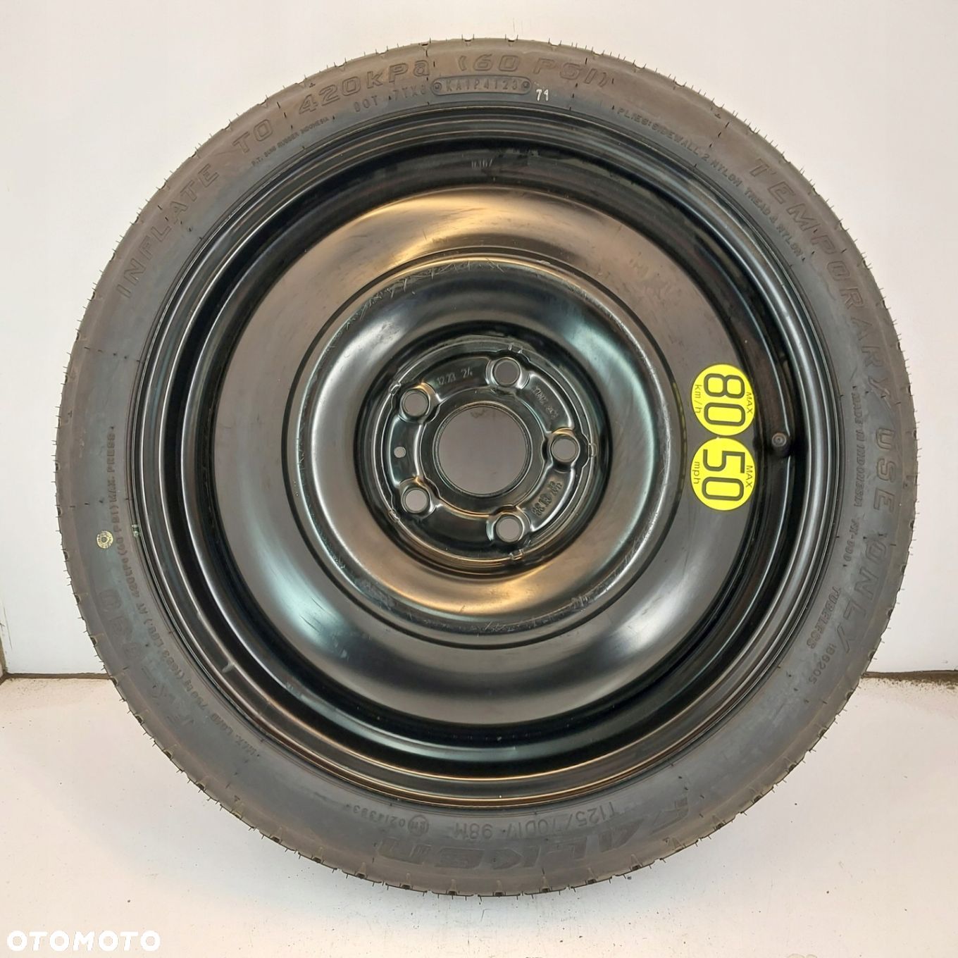 Koło dojazdowe Dojazdówka 17 5x114,3 Toyota Auris Corolla 125/70R17 B2026 - 1