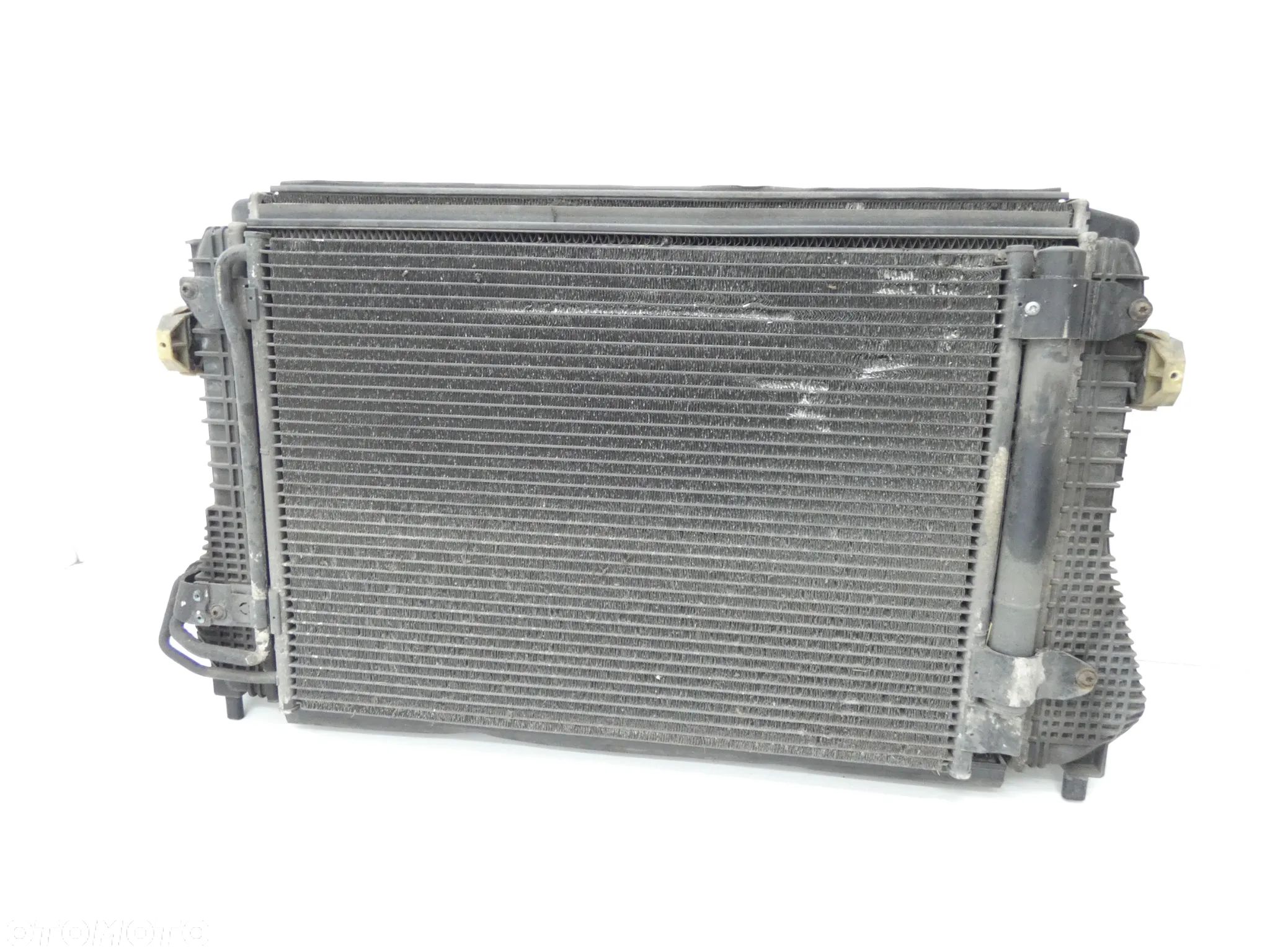 VW GOLF VI 6 KOMBI 1.6 TDI CAY CHŁODNICE KOMPLET WODY KLIMATYZACJI INTERCOOLER WENTYLATOR 1K0121251AB 1K0959455FB GORLICE - 1