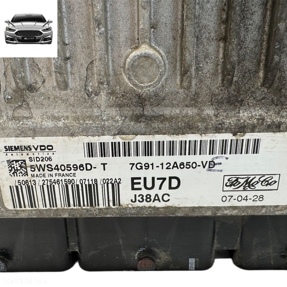 STEROWNIK SILNIKA 2.0 TDCI EURO 4 FORD MONDEO MK4 7G91-12A650-VD - 2