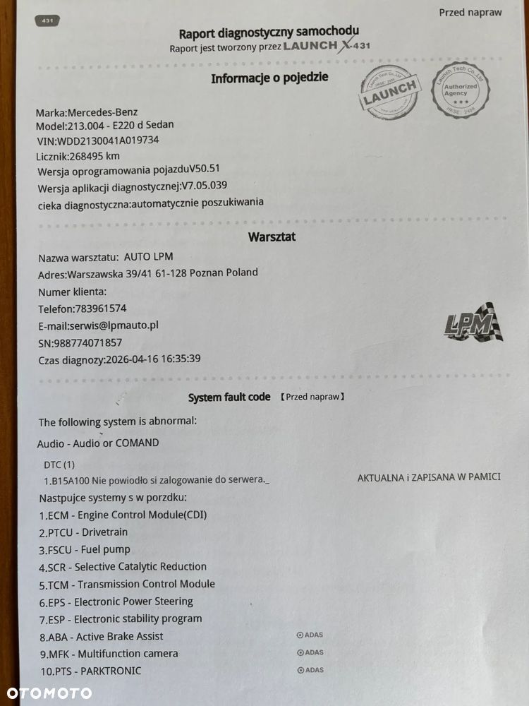 Mercedes-Benz Klasa E 220 d 9G-TRONIC - 13