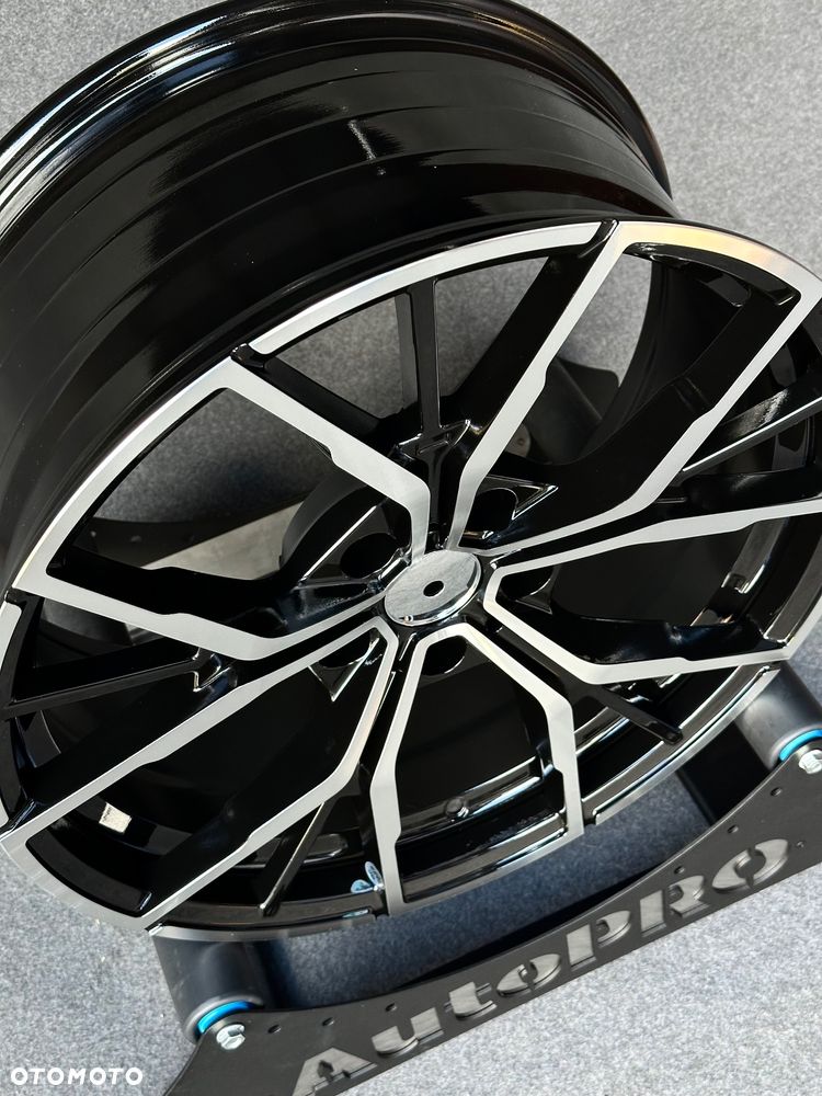 NOWE alufelgi 5x120 19” do BMW czarny połysk polerowany front - 5