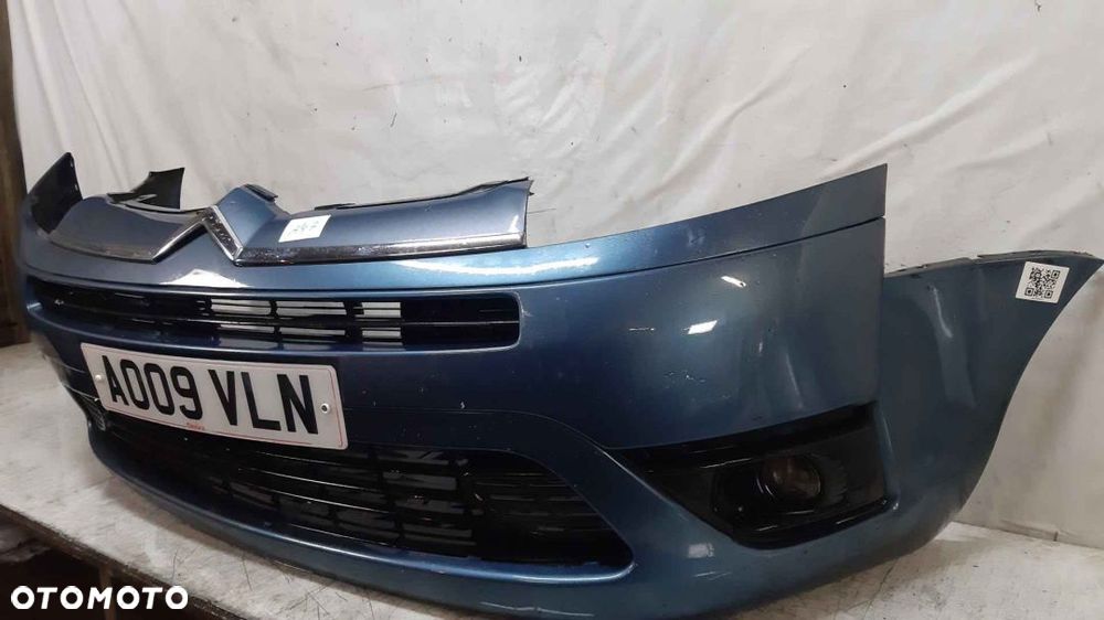 + ZDERZAK PRZÓD PRZEDNI DO CITROEN C4 GRAND PICASSO NIEBIESKI HALOGENY - 3