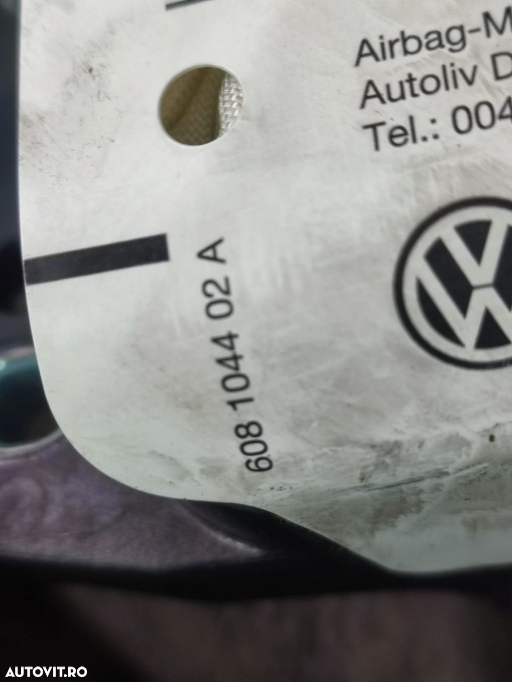 Airbag pasager 608104402a Volkswagen VW Golf 5 [2003 - 2009] 1.9 BLS - 3
